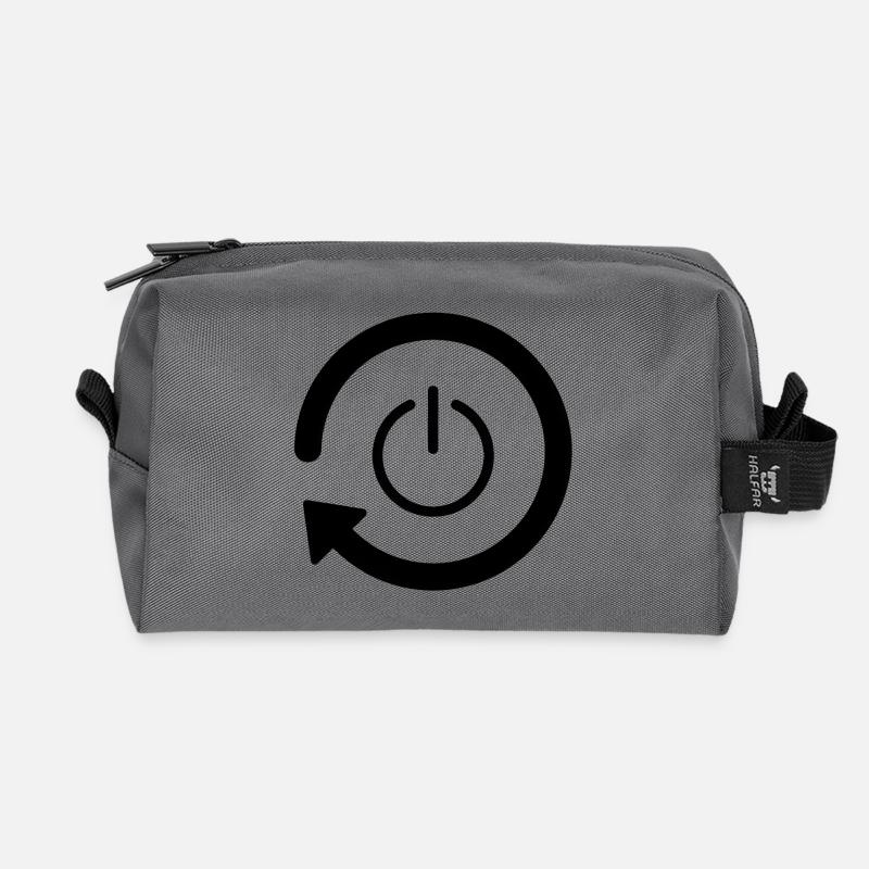 Neustart des Stromkreises - Recycelte Kulturtasche - Anthrazit