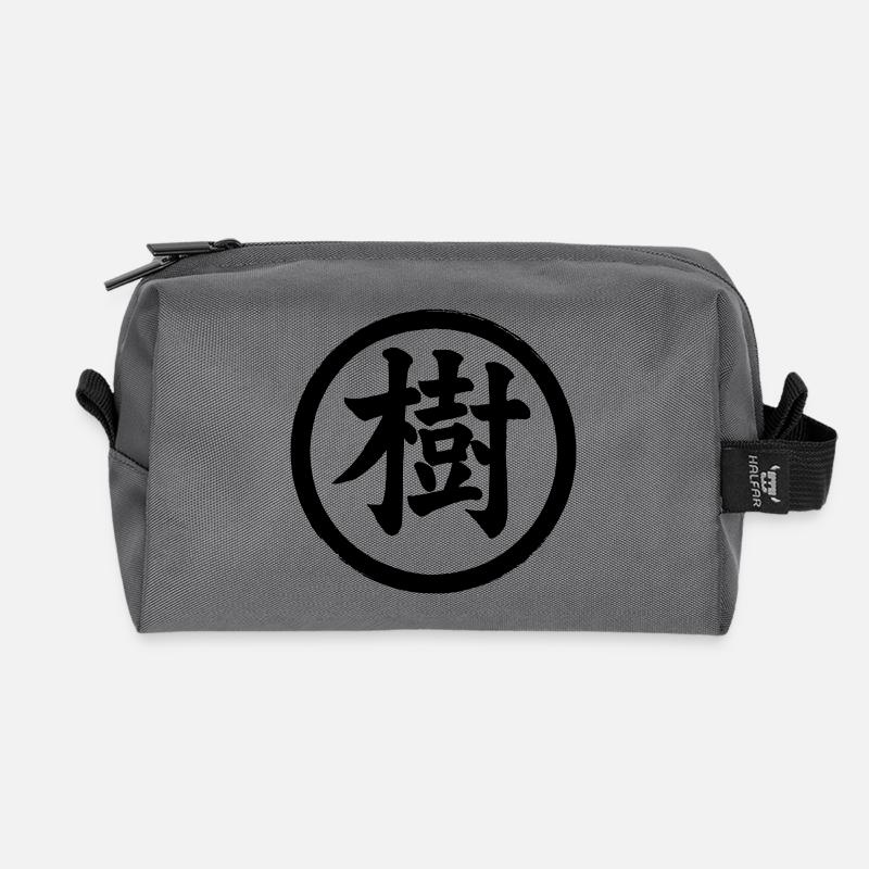 Kanji-JU 01 - Recycelte Kulturtasche - Anthrazit