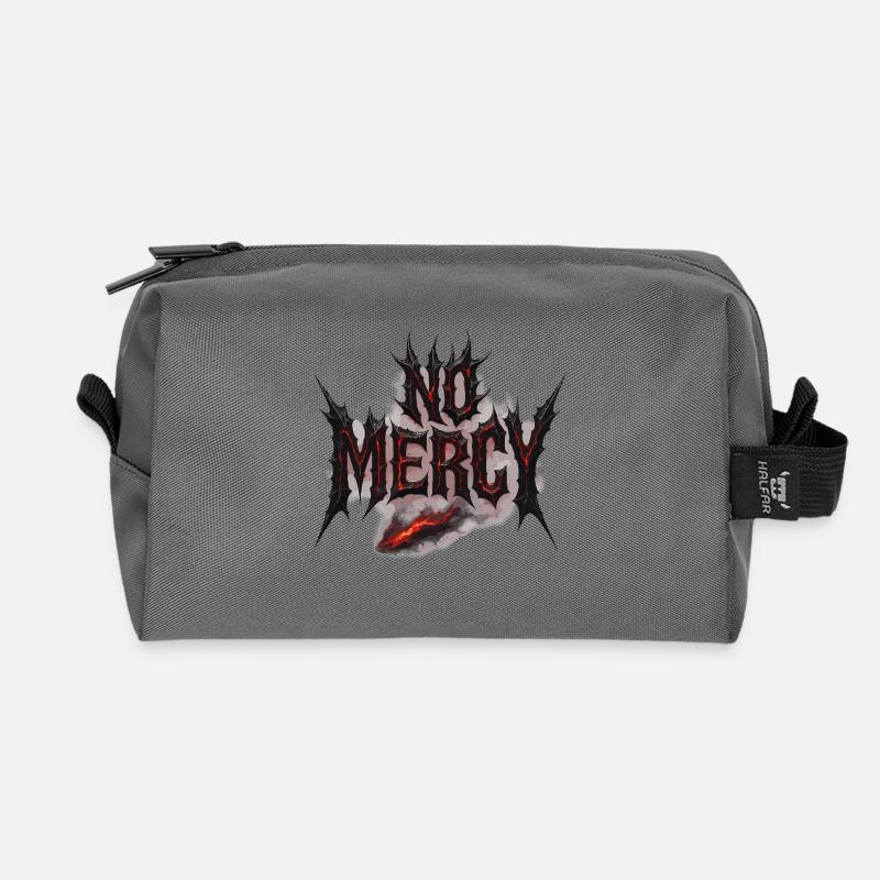 No Mercy Design – Furchtlos und kompromisslos - Recycelte Kulturtasche - Anthrazit