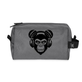 Skateboard Affe Crew Rhythm Kopfhörer Street Shirt - Recycelte Kulturtasche - Anthrazit - Vorne