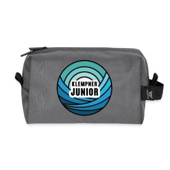 Plumber Junior Child Trainee Offspring Successor - Recycled Toiletry Zip Bag - anthracite - Front