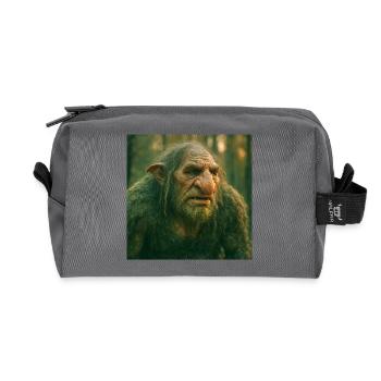 Norse mythology, creature, troll - Recycled Toiletry Zip Bag - anthracite - Front