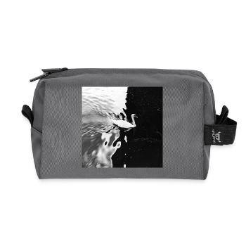 De la lumière aux ténèbres - Trousse de toilette en tissu recyclé - anthracite - Devant