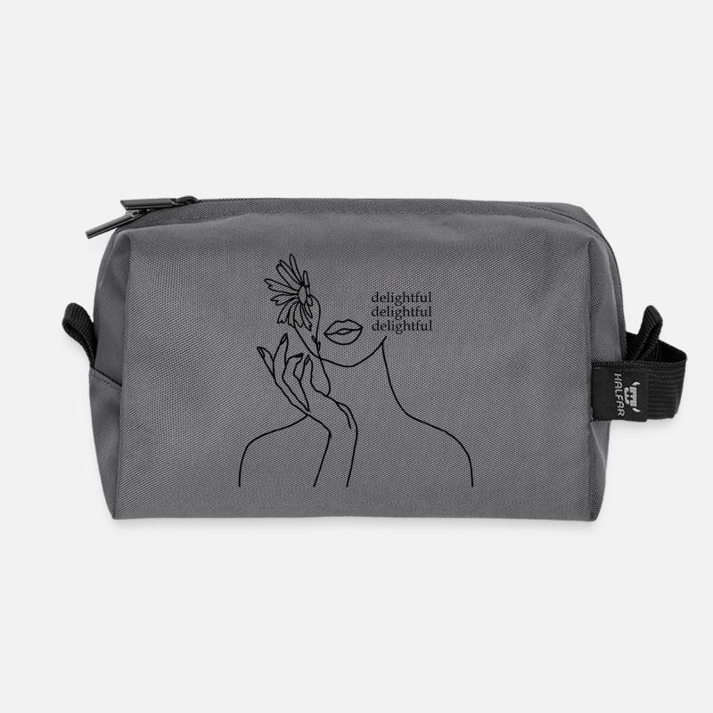 delightful - Recycelte Kulturtasche - Anthrazit