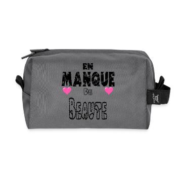 In Need of Beauty - Recycled Toiletry Zip Bag - anthracite - Front