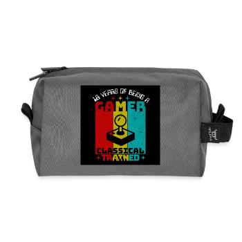 18e anniversaire de Retro Gamer - Trousse de toilette en tissu recyclé - anthracite - Devant