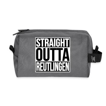 Straight Outta Reutlingen - Recycelte Kulturtasche - Anthrazit - Vorne