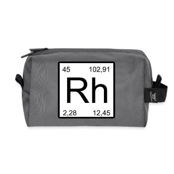 Art symbolique de la période du Rhodium - Trousse de toilette en tissu recyclé - anthracite - Devant