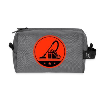 Cleaning vacuum cleaners - Recycled Toiletry Zip Bag - anthracite - Front