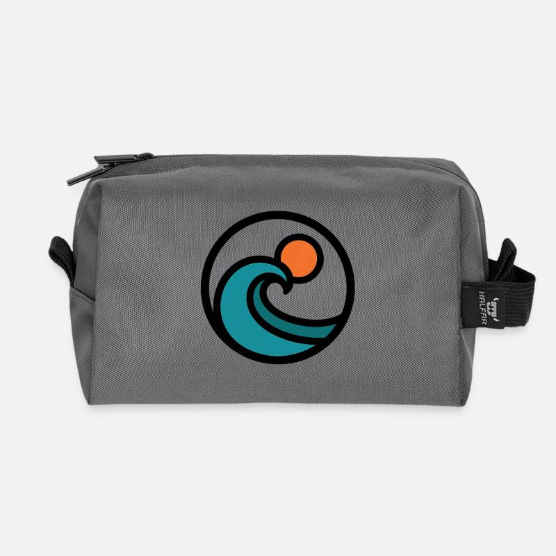 Ozean Geist - Recycelte Kulturtasche - Anthrazit