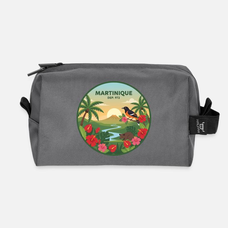 Martinique 972 - Recycelte Kulturtasche - Anthrazit