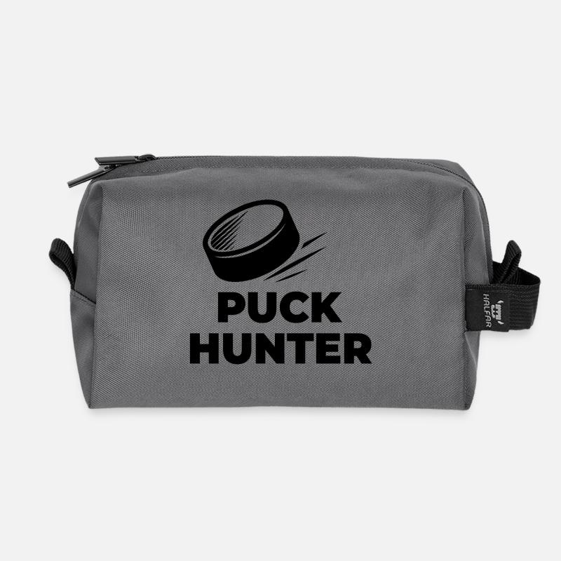 PUCK_HUNTER - Recycelte Kulturtasche - Anthrazit