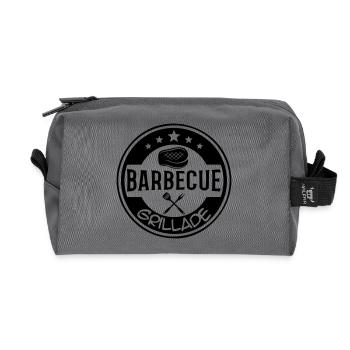 BBQ-Grill-Logo - Recycelte Kulturtasche - Anthrazit - Vorne