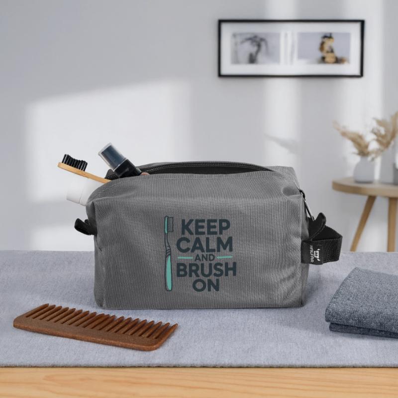Conception du mécanisme d’engrenage du technicien dentaire Trousse de toilette en tissu recyclé