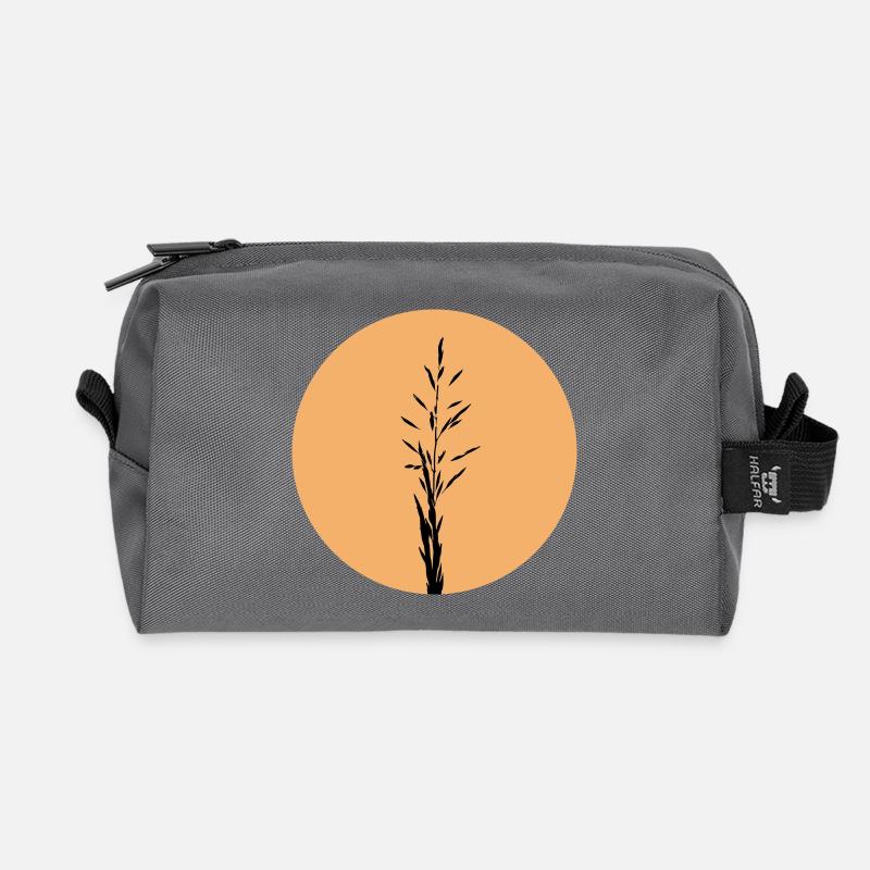 Silhouette im Sunset Circle - Recycelte Kulturtasche - Anthrazit