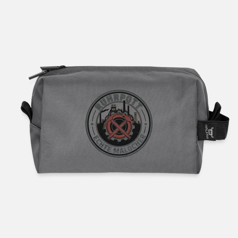 Ruhrpott Echte Malocher Patch - Recycelte Kulturtasche - Anthrazit