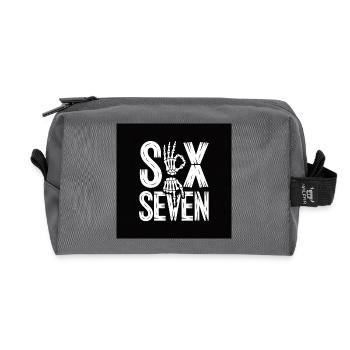 Sox Seven Squelette Main - Trousse de toilette en tissu recyclé - anthracite - Devant