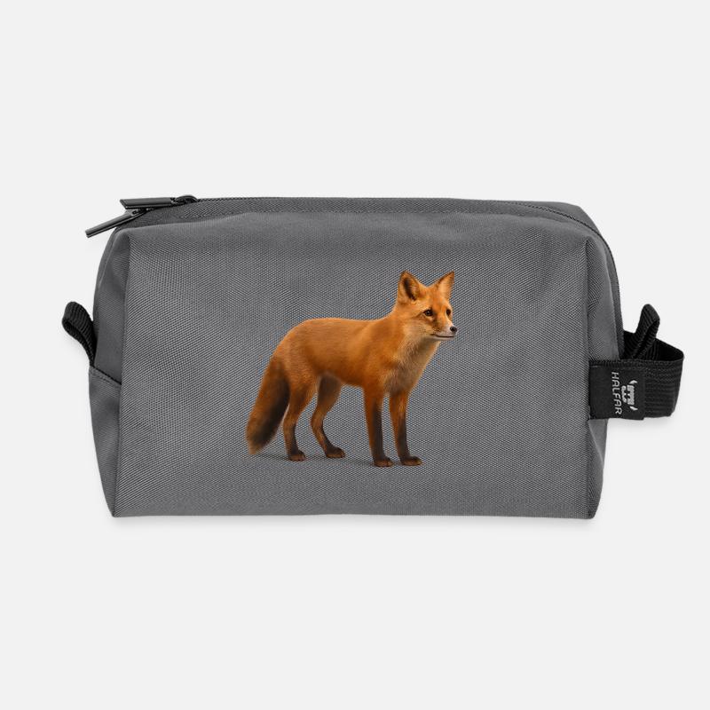 Rotfuchs im Licht der Natur - Recycelte Kulturtasche - Anthrazit