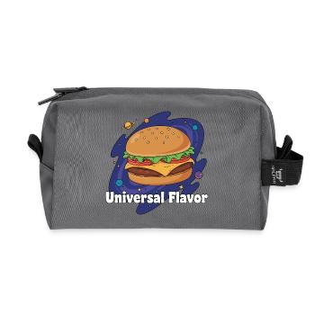 Kosmos Hamburger Universal Geschmack - Recycelte Kulturtasche - Anthrazit - Vorne