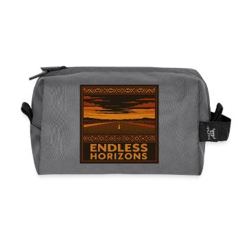 Endlose Horizonte Roadtrip - Recycelte Kulturtasche - Anthrazit - Vorne