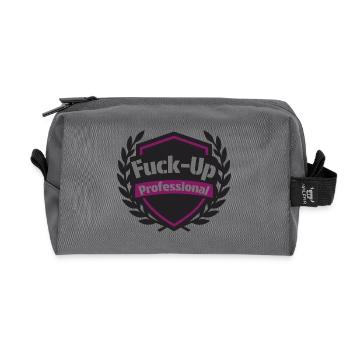 Professionnel raté - Trousse de toilette en tissu recyclé - anthracite - Devant