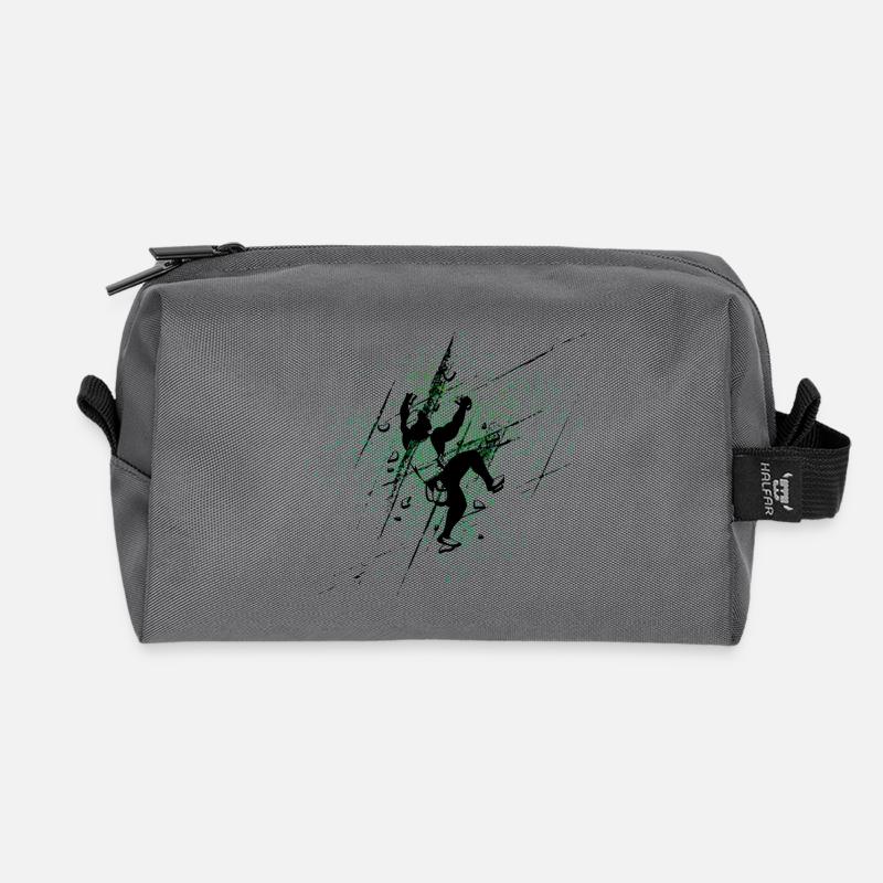 Green Splash Climber - Recycelte Kulturtasche - Anthrazit