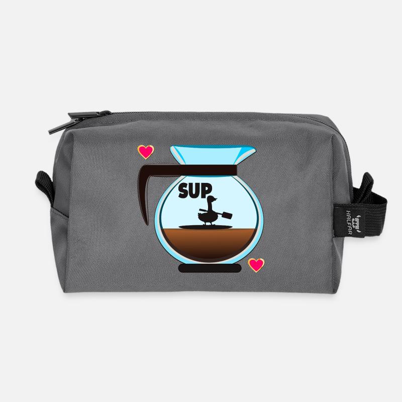 SUP GANS FILTERKAFFEE KAFFEE - Recycelte Kulturtasche - Anthrazit