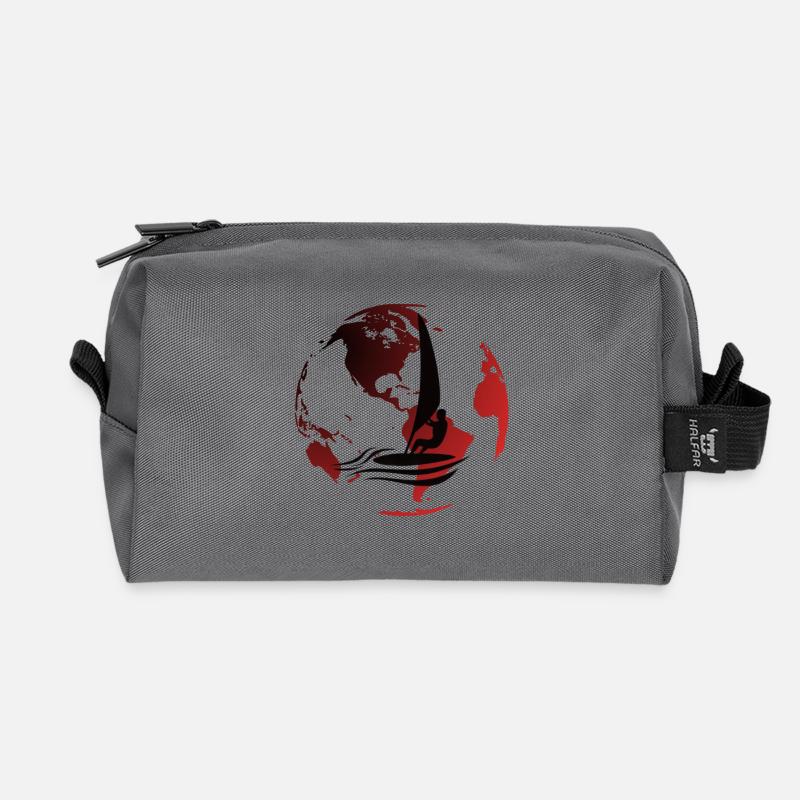 Globe Windsurf - Recycelte Kulturtasche - Anthrazit