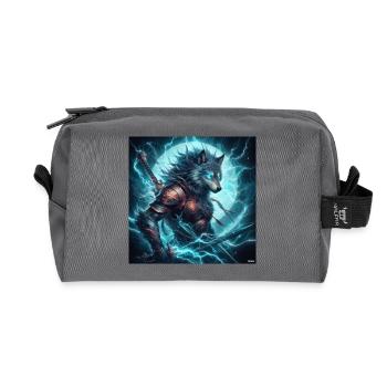 Armure de Loup Arcanique Lumineuse - Trousse de toilette en tissu recyclé - anthracite - Devant