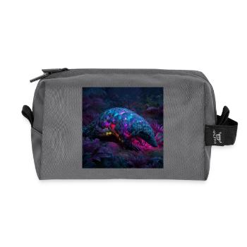 Cyberpunk Schuppentier Jungle Sci-Fi Art Neon  - Recycelte Kulturtasche - Anthrazit - Vorne