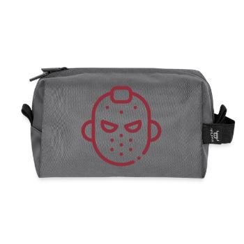 Icône masque - Trousse de toilette en tissu recyclé - anthracite - Devant