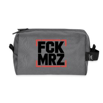 Copy of FCK MRZ  - Anti CDU/CSU Logo - Recycelte Kulturtasche - Anthrazit - Vorne