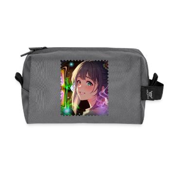 Magische Neontraumheldin - Recycelte Kulturtasche - Anthrazit - Vorne
