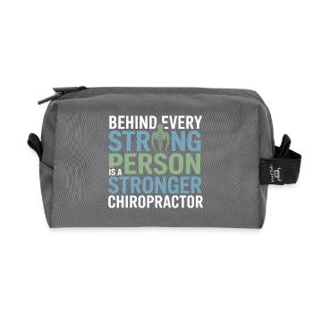 Lizenzierte DC Professional Spinal Integrity Apparel - Recycelte Kulturtasche - Anthrazit - Vorne
