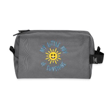 RAY_OF_SUN_BLUE - Recycled Toiletry Zip Bag - anthracite - Front