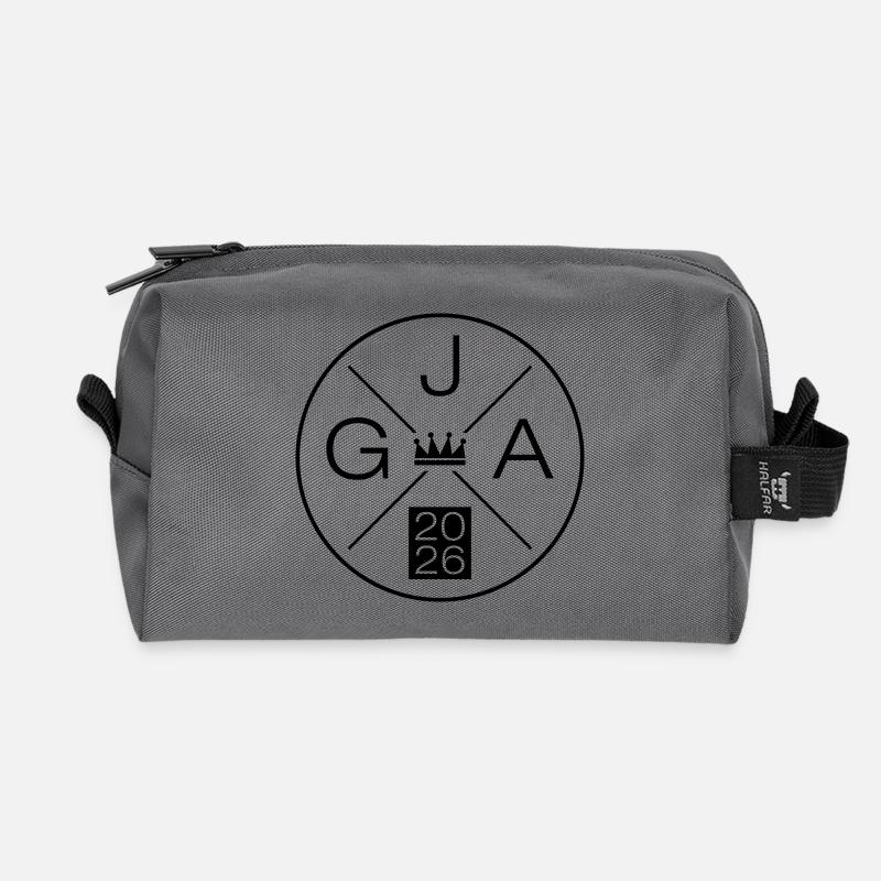 Jga 2026 Junggesellenabschied Krone Symbol - Recycelte Kulturtasche - Anthrazit