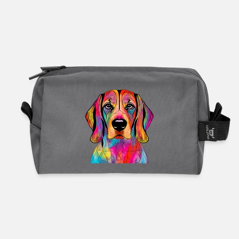 Beagle - Recycelte Kulturtasche - Anthrazit