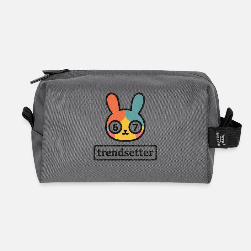 Bunny 67: Trendsetter - Recycled Toiletry Zip Bag - anthracite