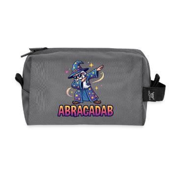 Abracadab Wizard Fantasy Meme - Trousse de toilette en tissu recyclé - anthracite - Devant