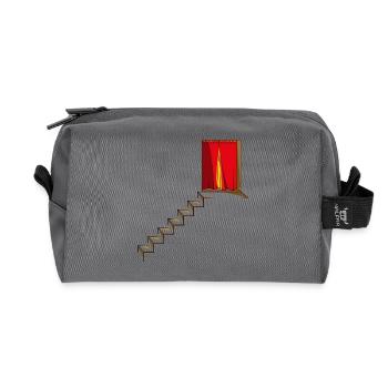 TREPPENHAUS - Recycelte Kulturtasche - Anthrazit - Vorne
