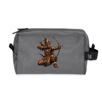 Bowhunters of the Wild - Recycled Toiletry Zip Bag - anthracite - Front