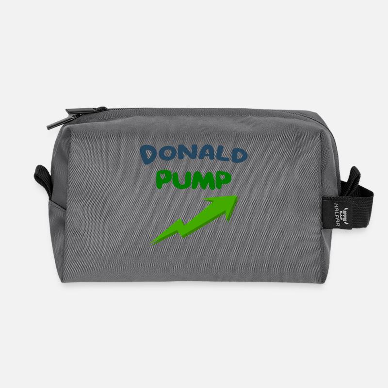 Donald PUMP - Recycelte Kulturtasche - Anthrazit