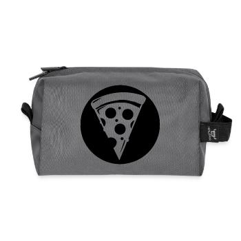 Tranche de pizza - Trousse de toilette en tissu recyclé - anthracite - Devant