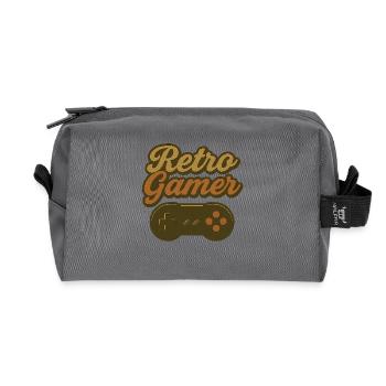 Conception de manettes Retro Gamer - Trousse de toilette en tissu recyclé - anthracite - Devant