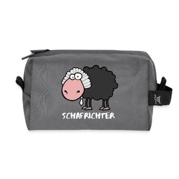 Juge mouton - Trousse de toilette en tissu recyclé - anthracite - Devant