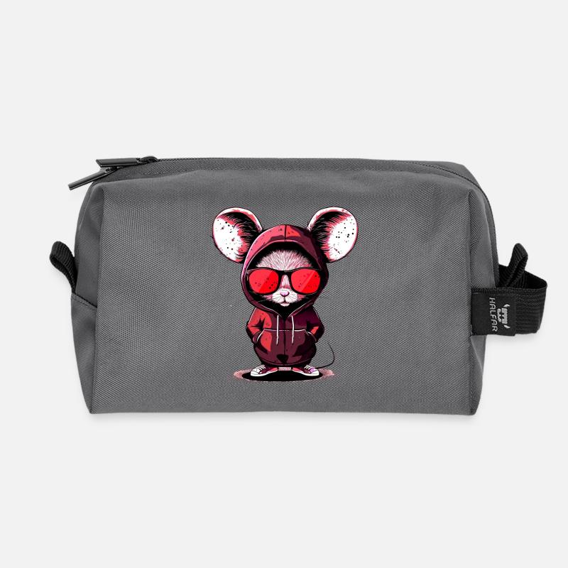 Design cool - Trousse de toilette en tissu recyclé - anthracite