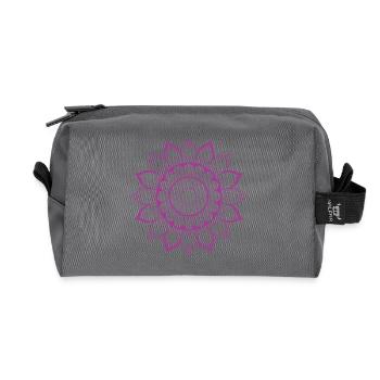 Mandala - Recycelte Kulturtasche - Anthrazit - Vorne