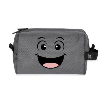 Bonne humeur - Trousse de toilette en tissu recyclé - anthracite - Devant