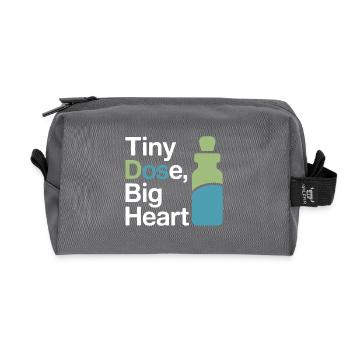 Certified Clinical Micro-Dose Practitioner Apparel - Recycled Toiletry Zip Bag - anthracite - Front