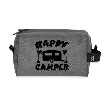Camping - Recycelte Kulturtasche - Anthrazit - Vorne